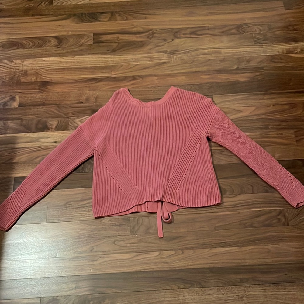Lucky Brand sweater with lace up back
